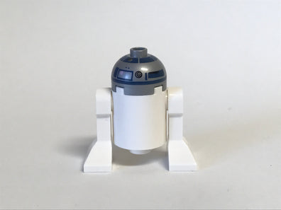 LEGO Minifigure -- R2-D2 (Flat Silver Head, Dark Blue Printing, Lavender Dots)-Star Wars -- SW0527a -- Creative Brick Builders